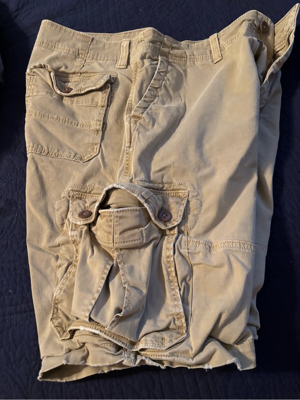 American Eagle Outfitters Tan Stretch Cargo Shorts
